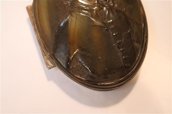 Seven horn, mother of pearl and lacquer objects of vertu, 18th - 20th century, largest 5 1/8in.